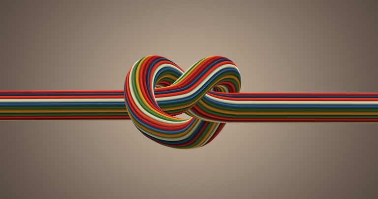 Image of a knot in a bundle of wire which could lead to problems