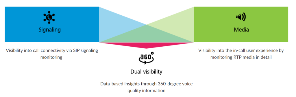 Image showing dual visibility in VoIP monitoring
