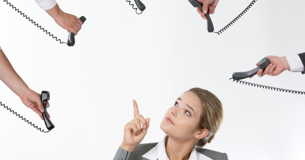Image of a woman choosing between options